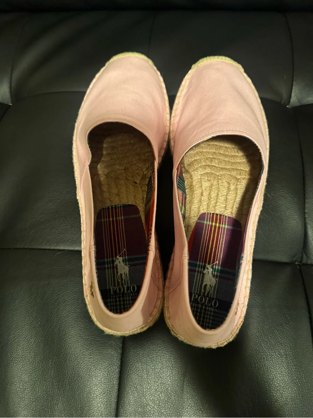 Polo Ralph Lauren Pink Canvas Loafers
